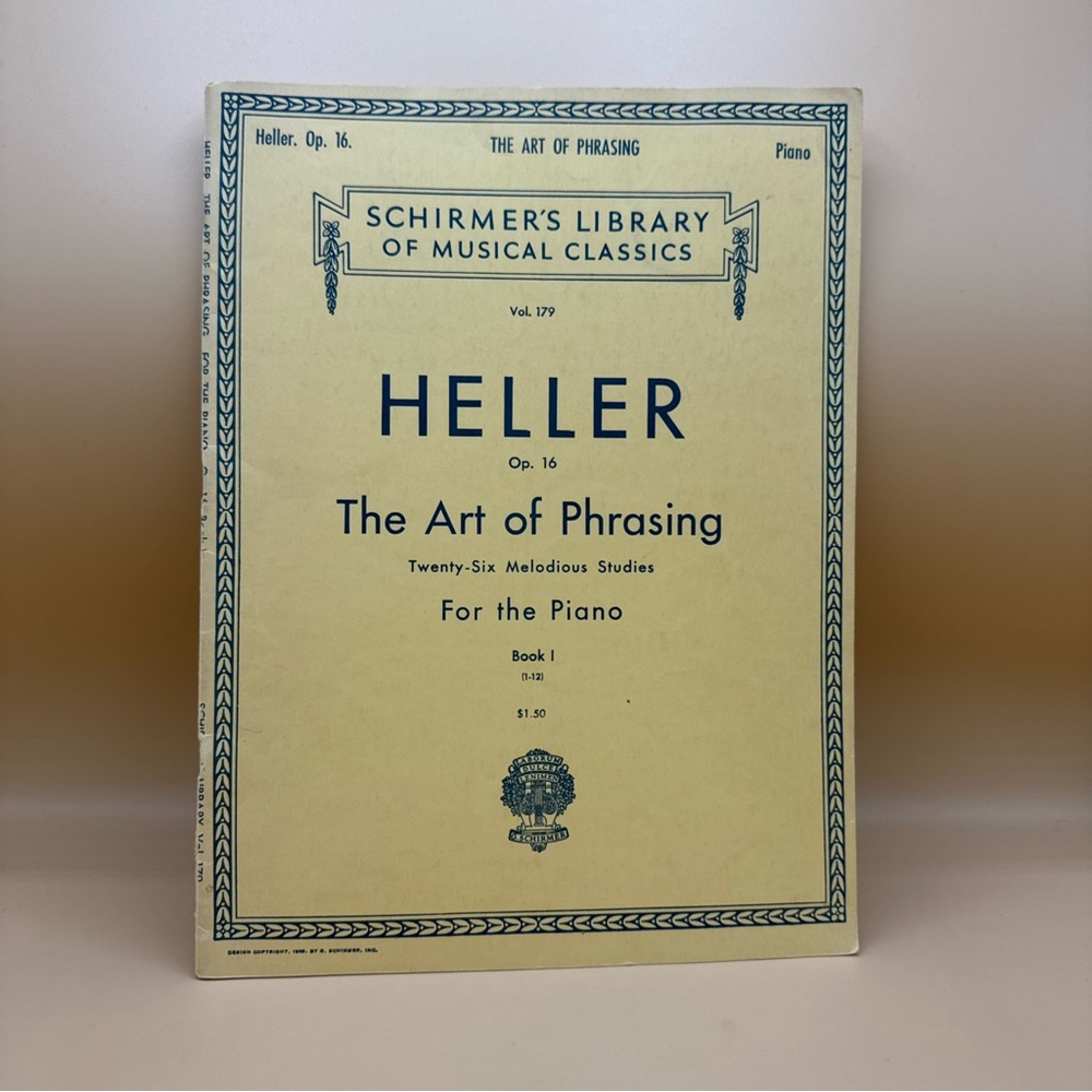 Schirmer's Library of Musical Classics Vol 766 Heller  24 Piano Studies Vintage